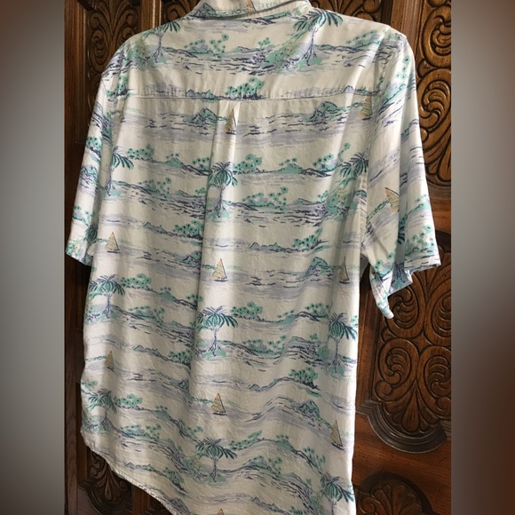 Mens Sailboat Button down and collar shirt. - Picture 3 of 14